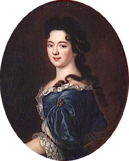Pierre Mignard Portrait of Marie-Therese de Bourbon, princesse de Conti oil painting image